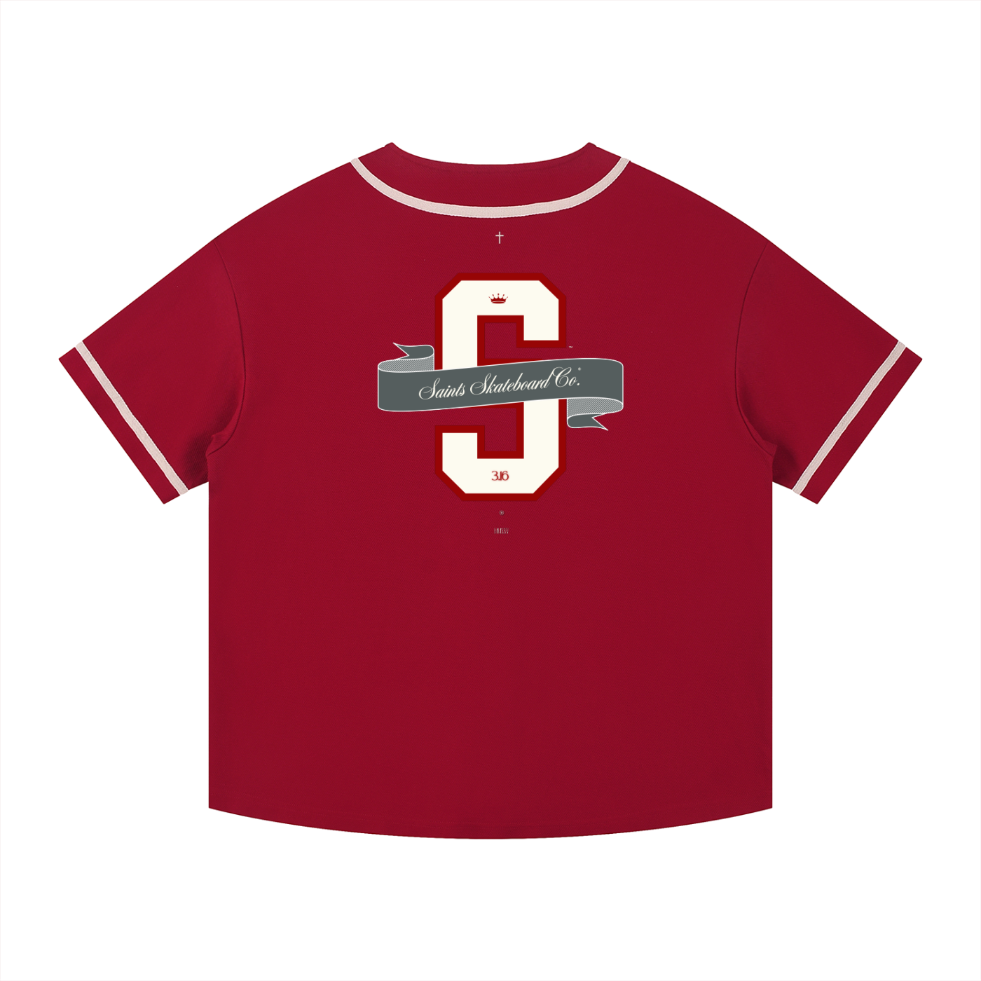 Piped,Button-Up ,Jersey ,Unisex